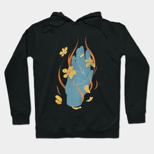 Healing Hand Illustration for Yoga and Reiki Lovers Hoodie